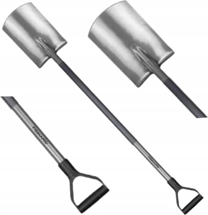 Egyenes ásó acél nyéllel, 125 cm