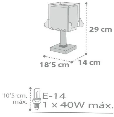 Dalber D-63531 - Gyerek lámpa TRAIN 1xE14/40W/230V
