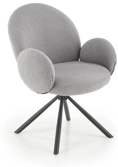 K498 forgatható étkezőszék szürke