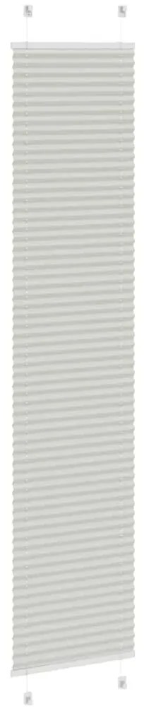 pliszírozott redőny világosszürke 45x200 cm szövetszélesség