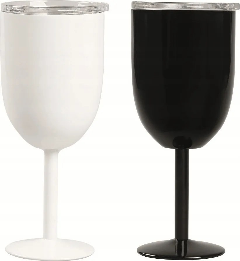 2 db-os thermo borospohár szett Ronne 360ml fehér és fekete Homla