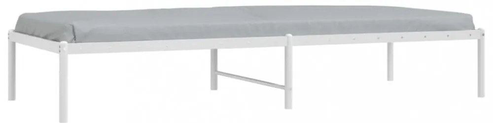 fehér fém ágykeret 75 x 190 cm