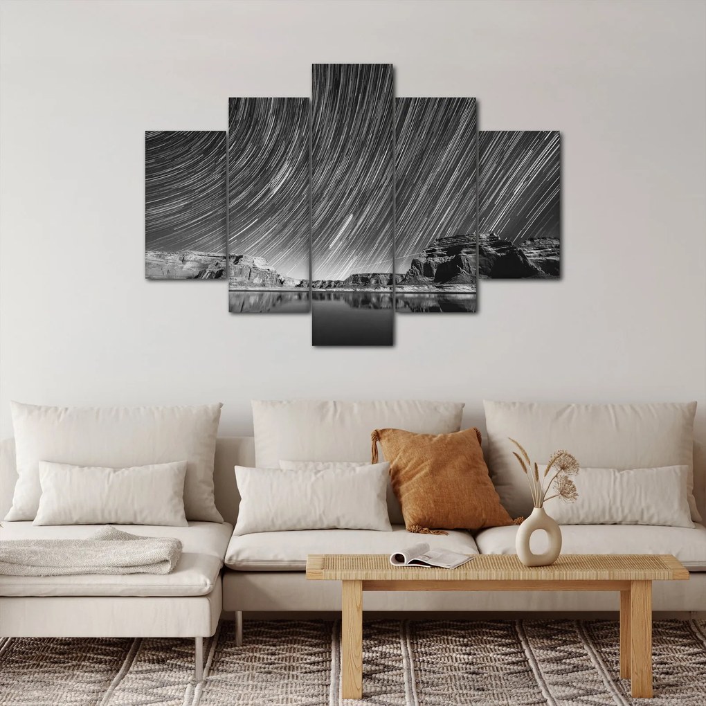 Fekete-fehér kép egy csillagos ég (150x105 cm)
