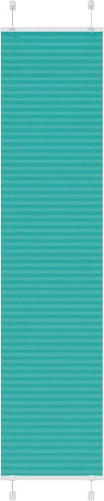 vidaXL pliszírozott redőny Benzinzöld 45x200 cm szövetszélesség