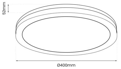 LED Kültéri mennyezeti lámpa MARLON LED/48W/230V 4000K IP54 fekete