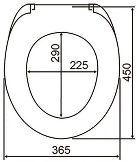 WENKO 23536100-WC RELIEF WC-ülőke, 36,5 x 45 cm, többszínű/ezüst