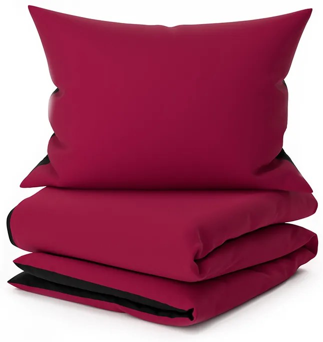 MONOCHROMATIC bordó pamut ágyneműhuzat Ágyneműhuzat mérete: 70 x 90 cm | 140 x 200 cm