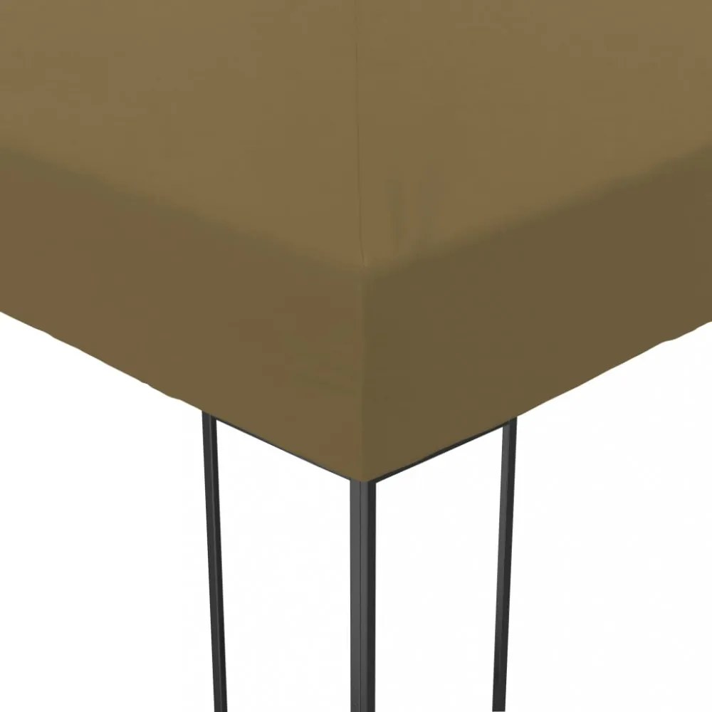 tópszínű kerti pavilon 6 x 3 x 2,7 m 180 g/m²