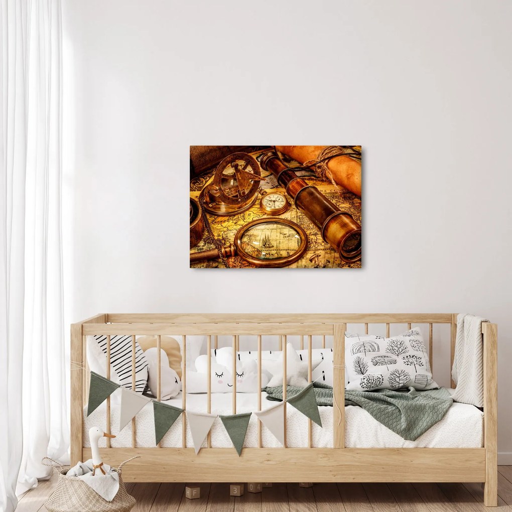 Kép - Tengerészek történelmi segédeszközei (70x50 cm)