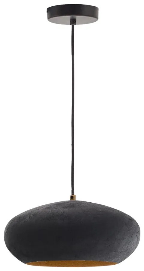 Fekete függőlámpa fém búrával ø 30 cm Inda – Kave Home