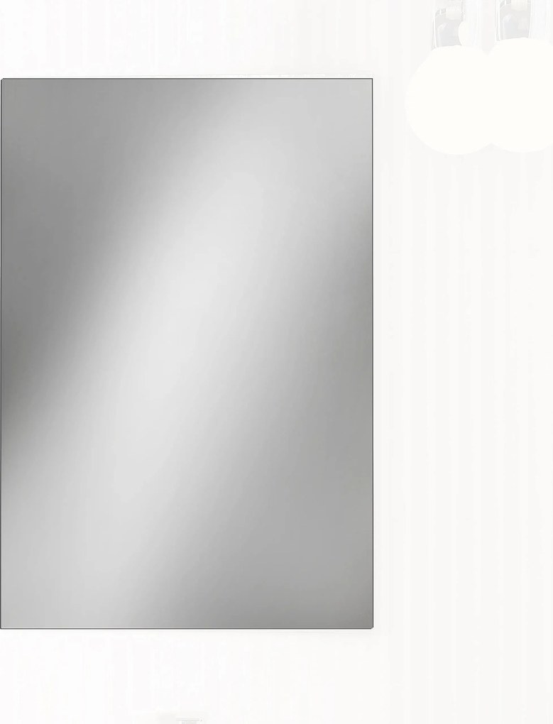 Fürdőszoba tükör Baikal fali téglalap 50x75cm sima Ezüst üveg