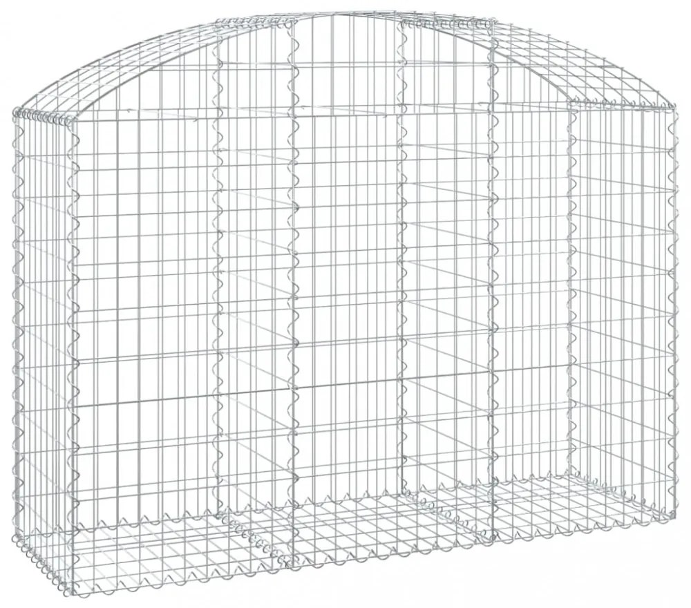 íves horganyzott vas gabion kosár 150x50x100/120 cm