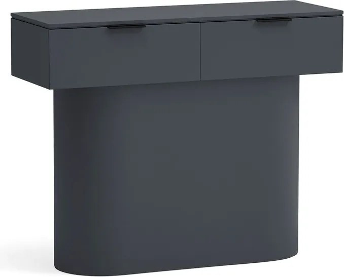 Antracitszürke konzolasztal 36x100 cm Totem – Teulat