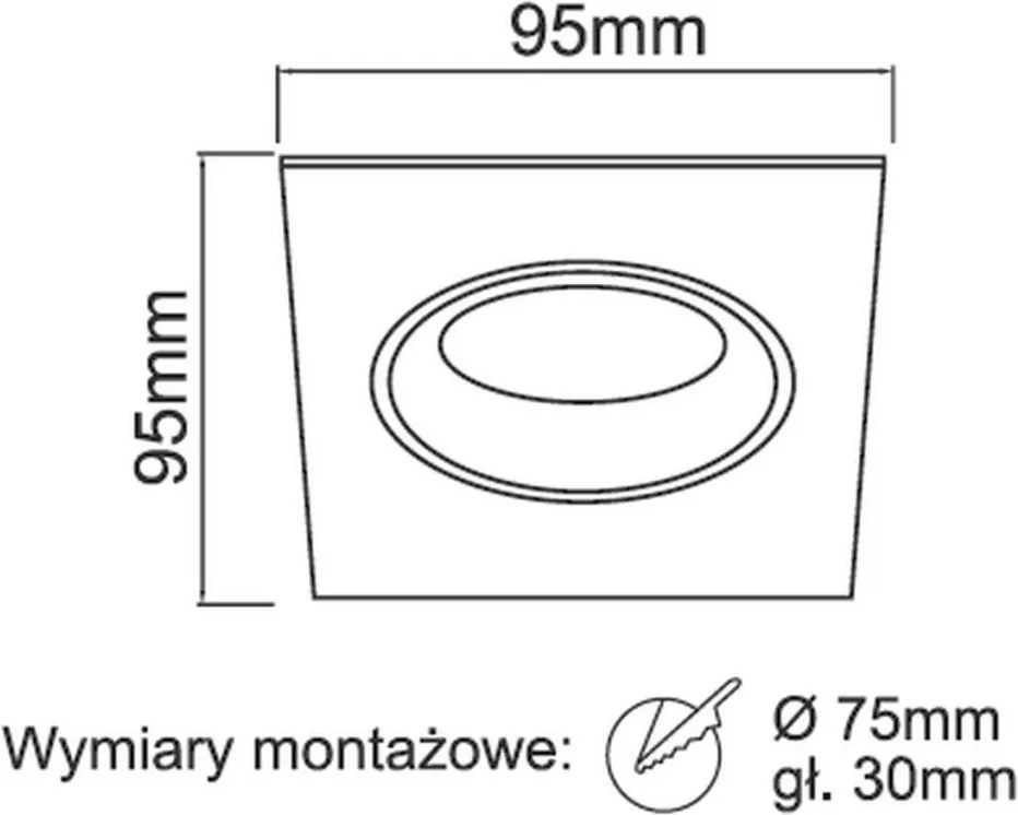 Orlicki Design OSTA OR83699 Beépíthető spotlámpa 1x8W/Gu10