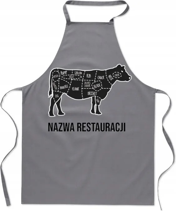 Személyre szabott konyhai kötény Steak Burger Étteremhez Az Ön neve