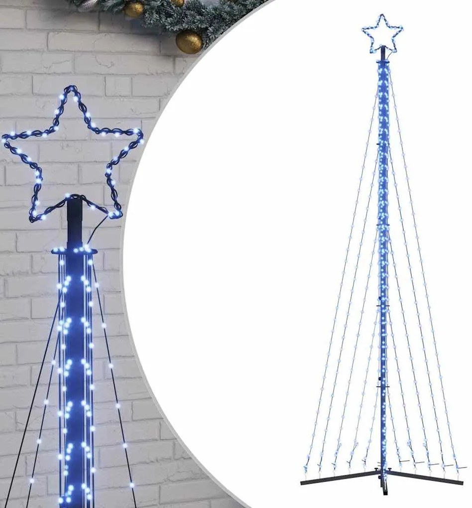 kék LED karácsonyfa 495 LED 300,5 cm