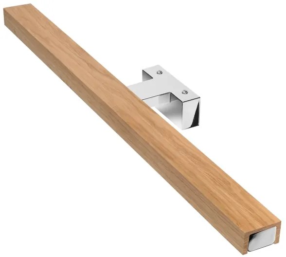 Brilagi-LED fürdőszobai tükörmegvilágítás WOODY MIRROR LED/12W/230V IP44 tölgy/króm