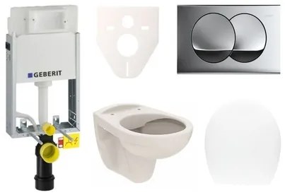Fali WC szett Geberit befalazáshoz + Ceramia S-Line WC SIKOGE1U71