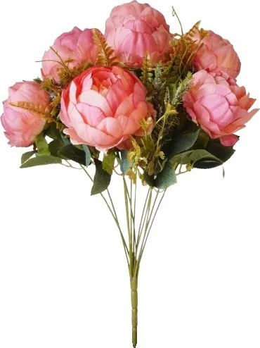 Bazsarózsa Csokor Bazsarózsa Művirág Csokor Rózsaszín Virág Művirág Ág