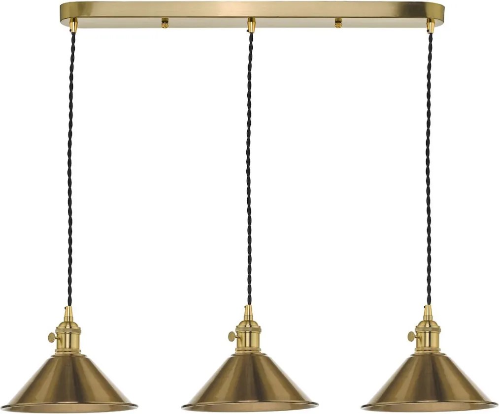 Dar Lighting HADANO HAD3640-01 Függőlámpa 3x40W/E14
