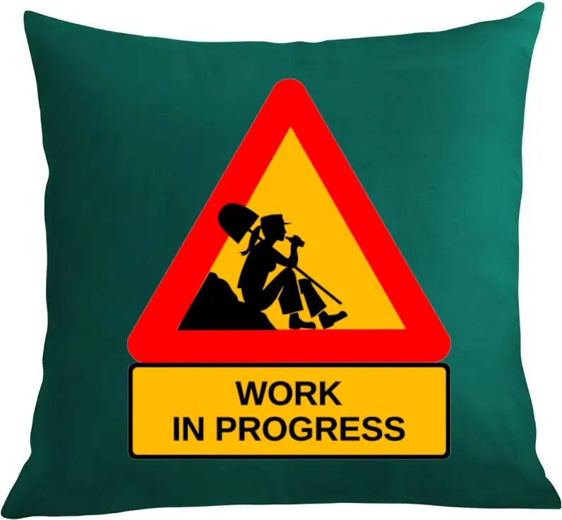 Párna párnahuzat vicces work in progress