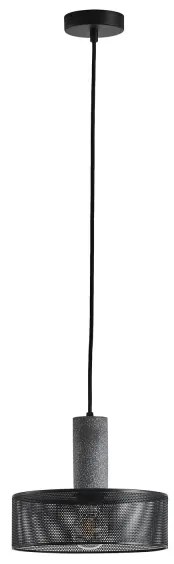 Csillár zsinóron 1xE27/40W/230V fekete