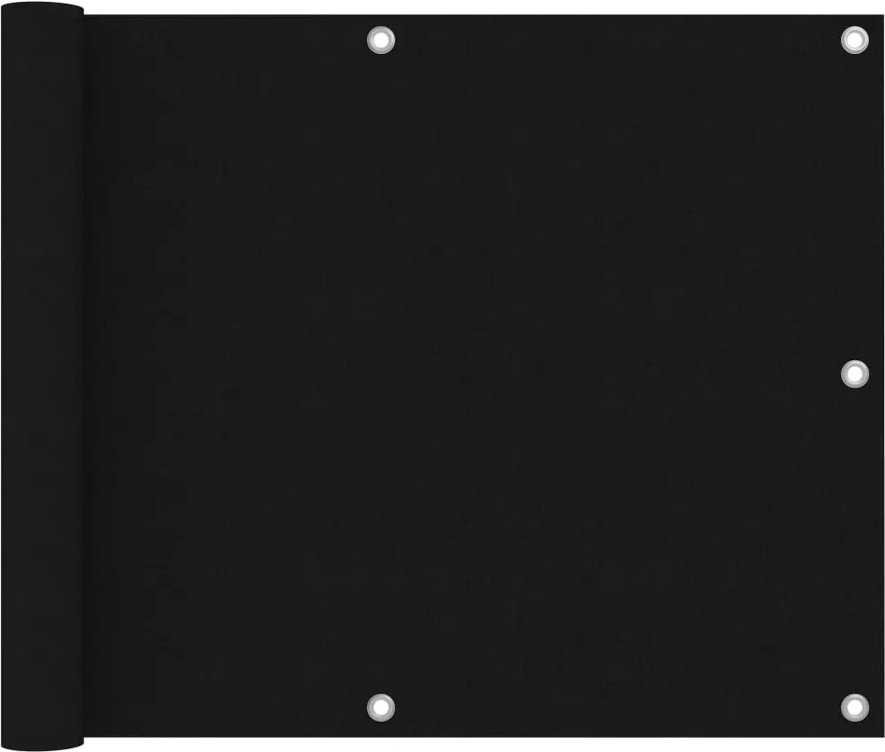 vidaXL fekete oxford-szövet erkélyparaván 75 x 400 cm