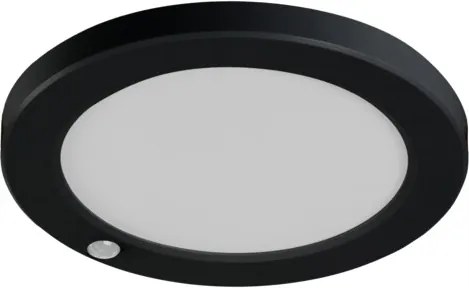 Led plafon 17W mozgásérzékelő 3000/4000/6500K IP20 fekete Erga 25605 Kanlux