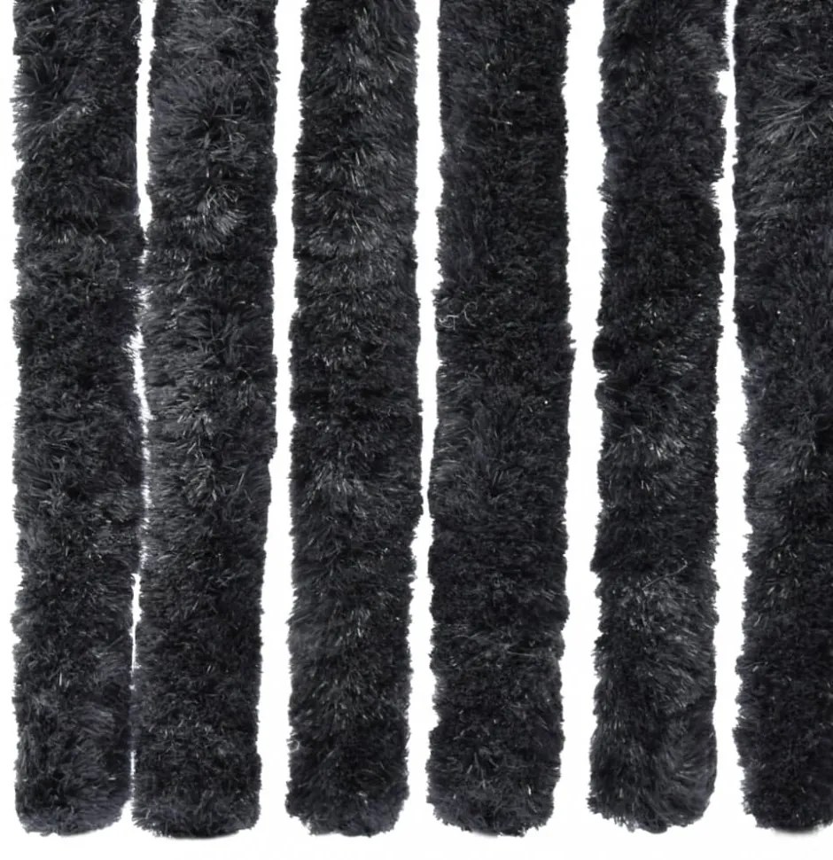 antracitszürke zsenília rovarfüggöny 56 x 200 cm