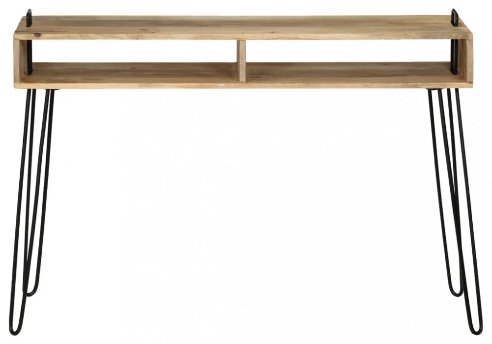 tömör mangófa konzolasztal 115 x 35 x 76 cm