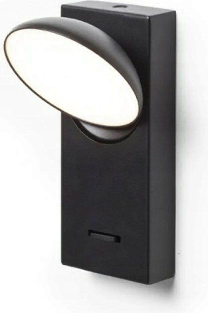 Rendl Eliseo Led fali lámpa fekete 5W 3000K forgó reflektor