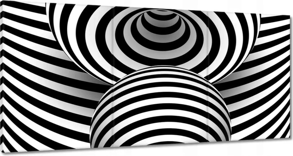 Festmények 180x90 Absztrakt fekete-fehér