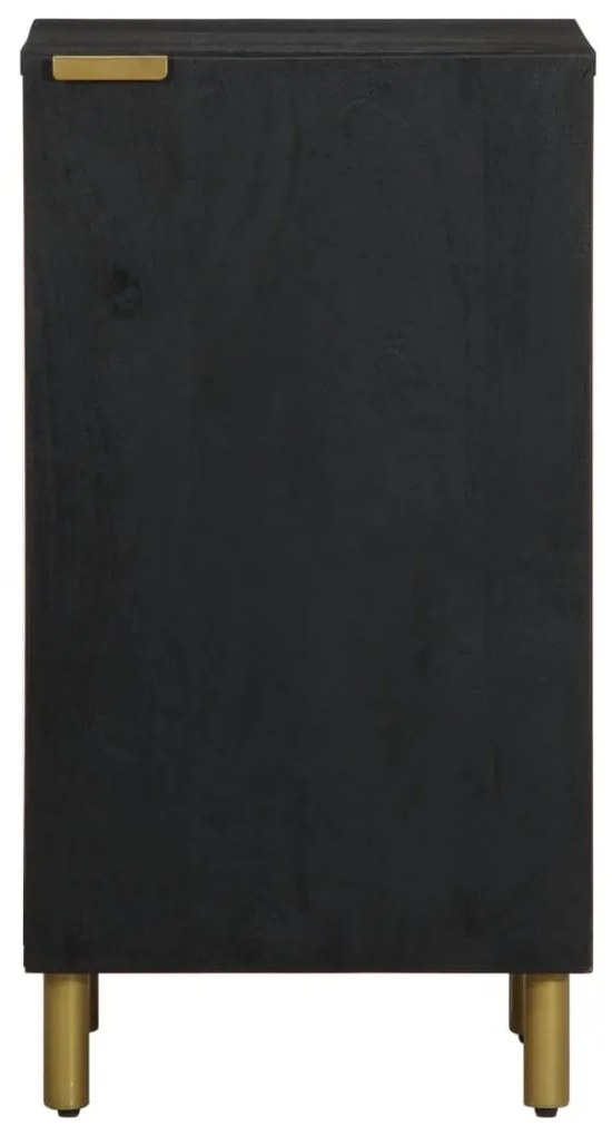 fekete szerelt fa tálalószekrény 40 x 33 x 75 cm