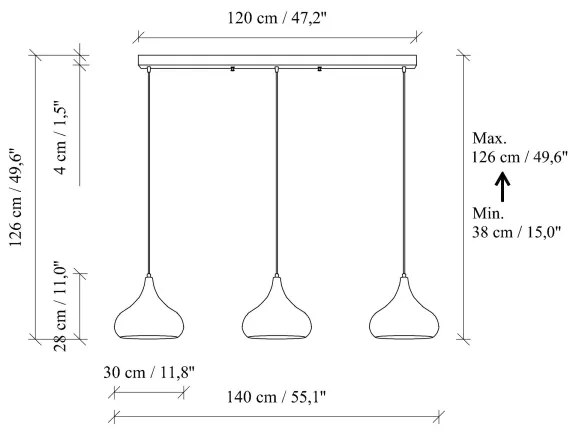 Zsinóros csillár MUBA 3xE27/40W/230V fekete