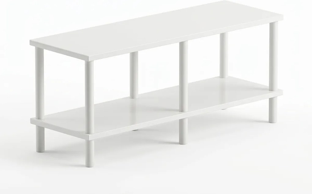 TV asztal SOLE 90 cm, fehér