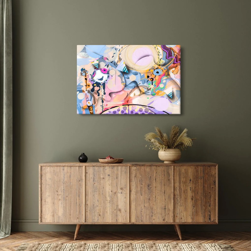 Kép - mesebeli absztrakció (90x60 cm)