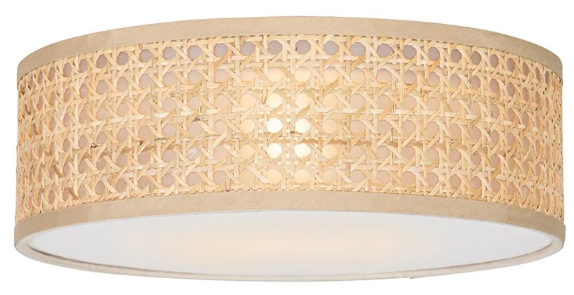 Okos mennyezeti lámpa rattan 30 cm, Wifi A60-nal - Tromma