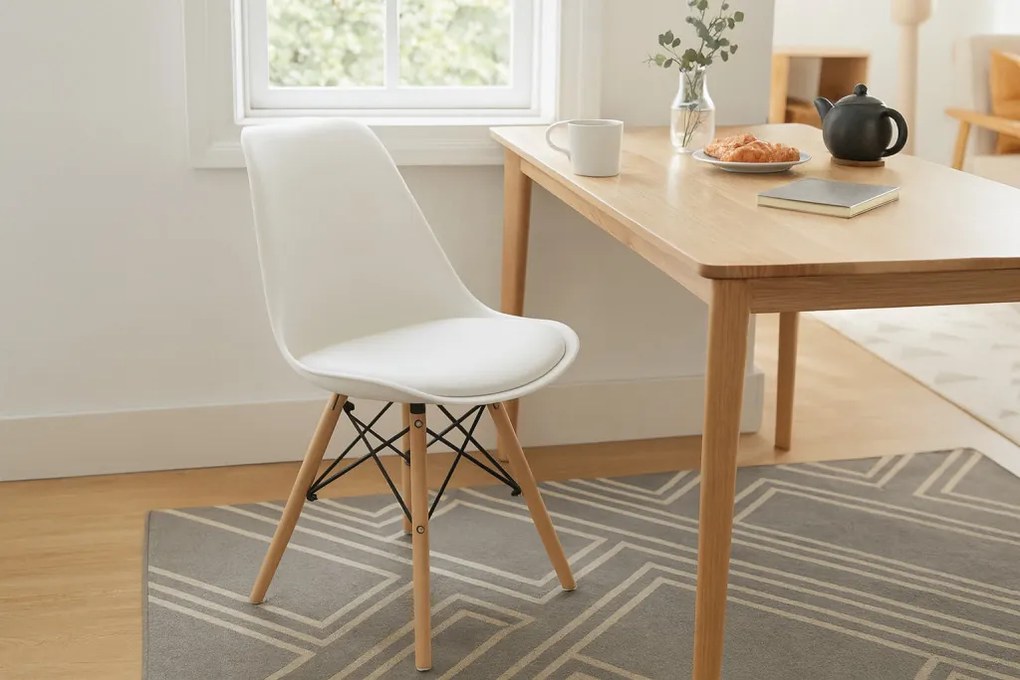 Modern Szék Fa Lábakkal 49 x 53 x 81,5 cm