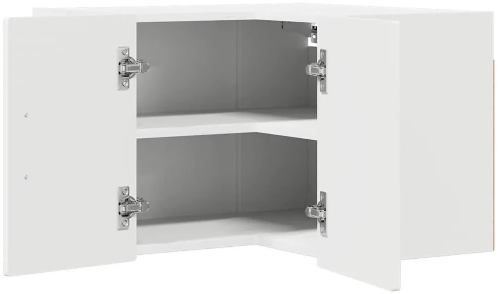 vidaXL Konyhaszekrény polcokkal ajtóval Fehér 57 x 57 x 40 cm Faanyag