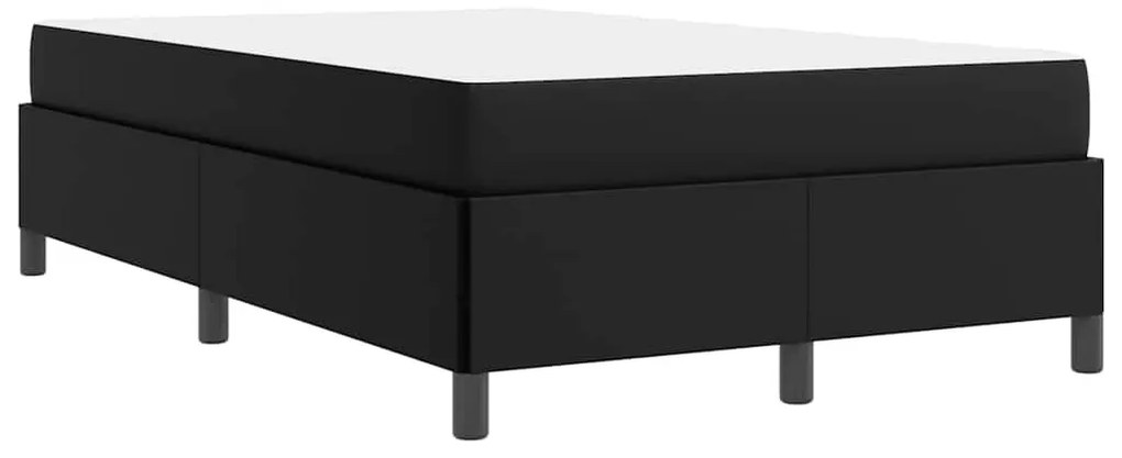 Ágykeret matraccal matracmal Fekete 120 x 190 cm Műbőr