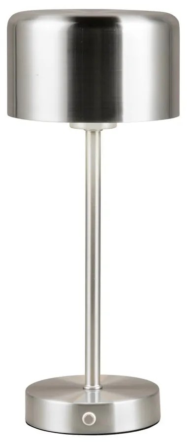 Ezüstszínű LED dimmelhető asztali lámpa (magasság 30 cm) Jeff – Trio