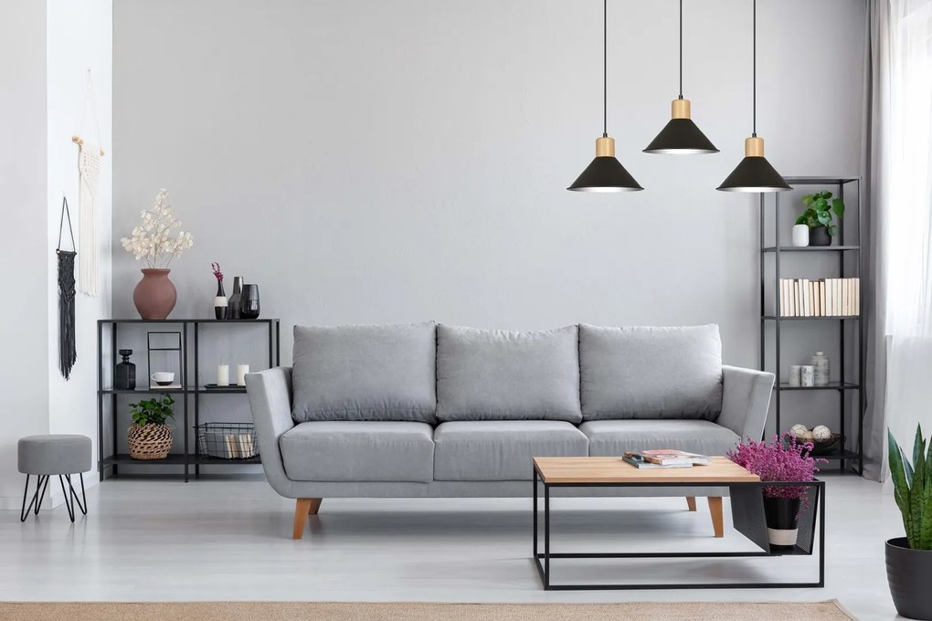 Emibig skandináv függeszték rowen fekete emi1044/3