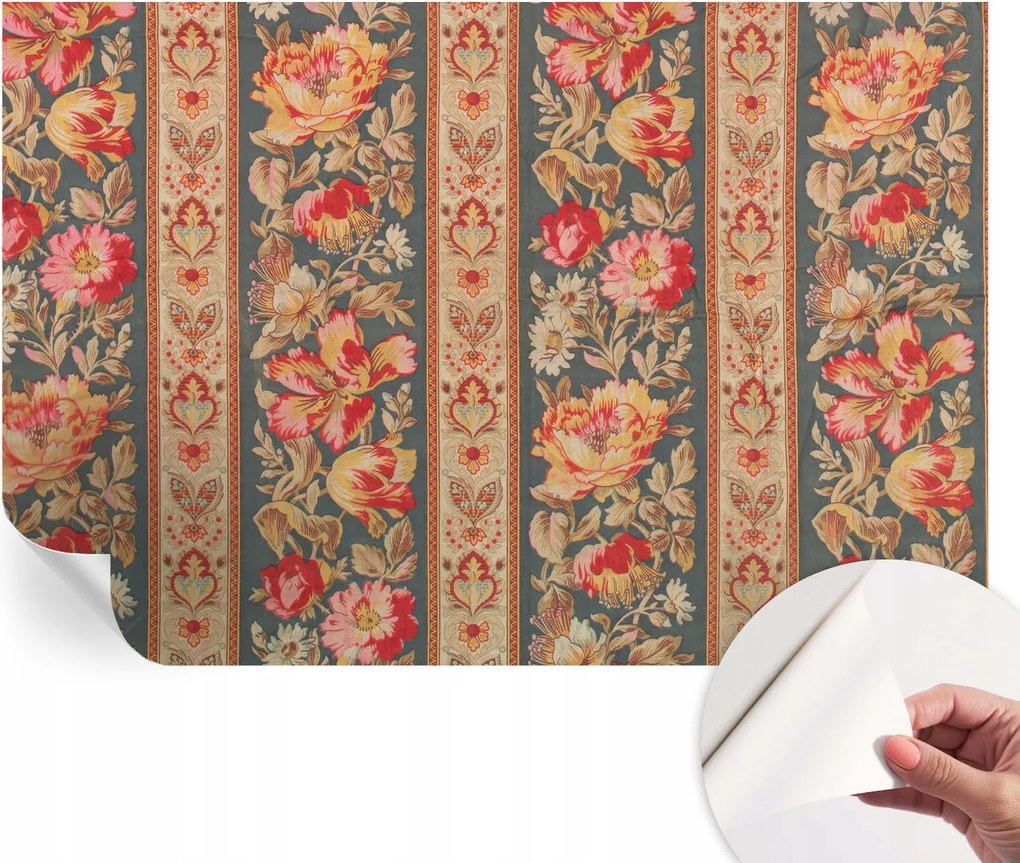 Mosható öntapadós fotótapéta étkezőbe Színes virágok 104x70 cm