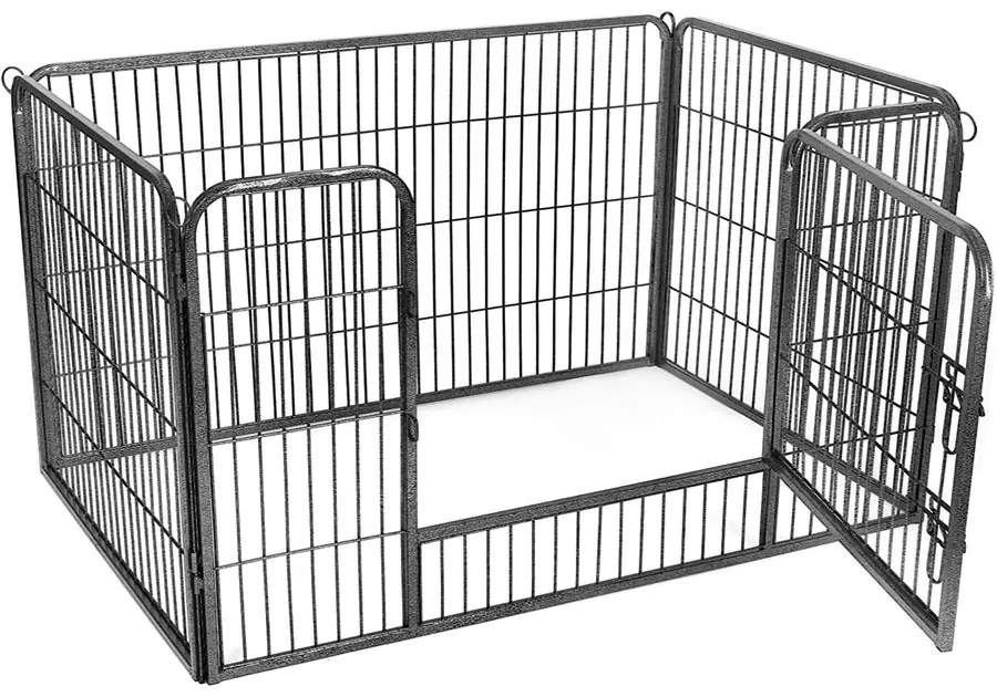 Kutya kennel, kutyaketrec 122 x 80 x 70 cm szürke