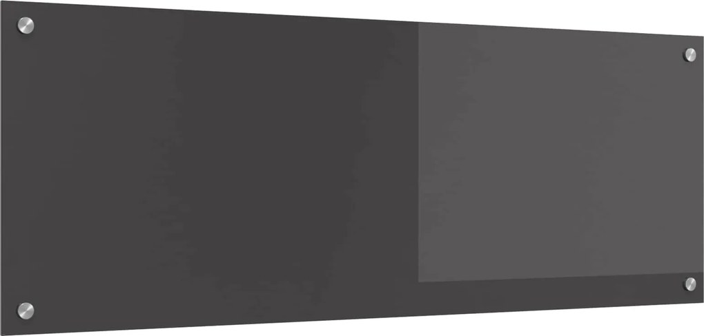 vidaXL Konyhai splashback Sötétszürke 110 x 40 cm edzett üveg