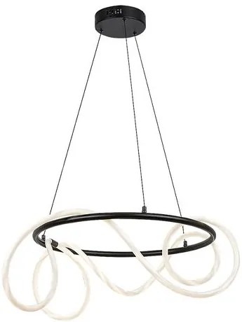 RÁBALUX 72191 MONTEMA Modern Led Függesztett Lámpa Fekete IP20