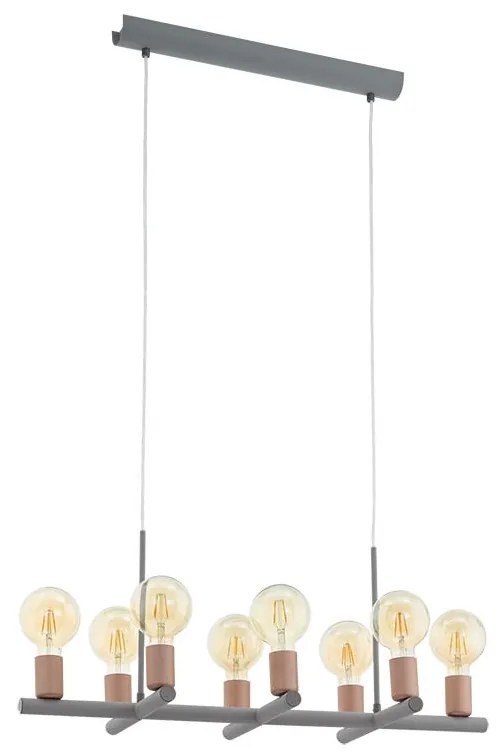 Eglo 97449 - Csillár zsinóron ADRI 2 8xE27/60W/230V