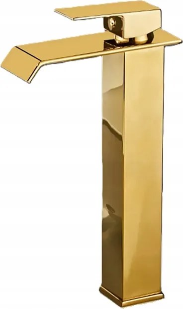 Asztali arany mosdó csaptelep Qvadro Gold