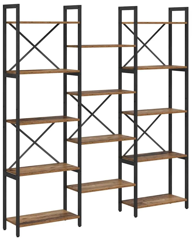 Könyvespolc Régi fa 156 x 25 x 167.5 cm Faanyag