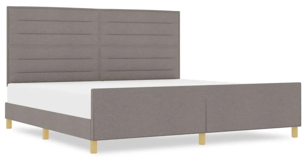 Taupe Ágykeret 200x200 cm Szövet